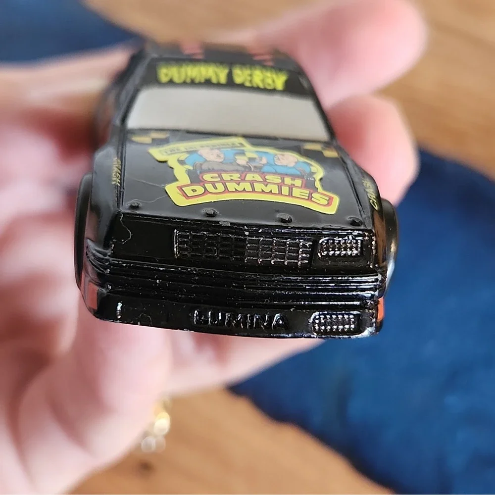Vintage 1992 Matchbox Smash N Crash Diecast Car #13 Black Crash Dummy Retro Toy